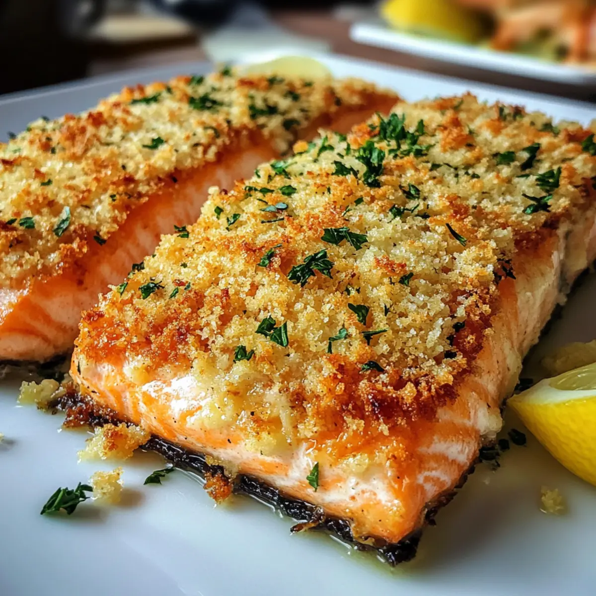 Kross gebackener Parmesankrustenlachs