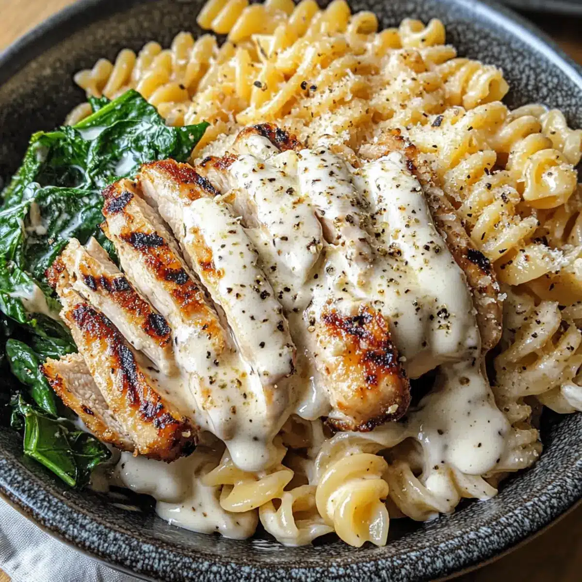 Knoblauch Parmesan Nudel Schalen