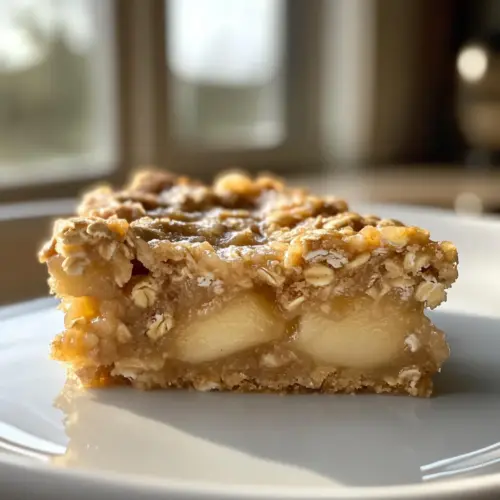 Apfel Haferflocken Riegel