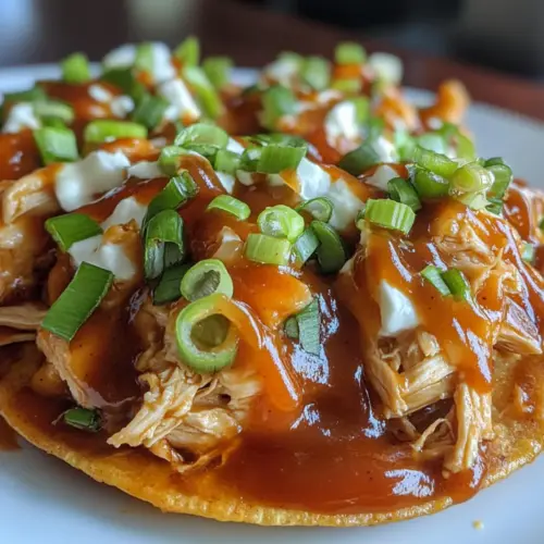 Barbecue Hähnchen Tostadas