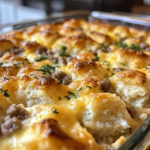 Kekse und Soßen Frühstück Auflauf