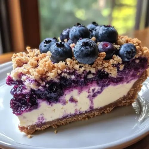 Blaubeer-Crumble-Käsekuchen