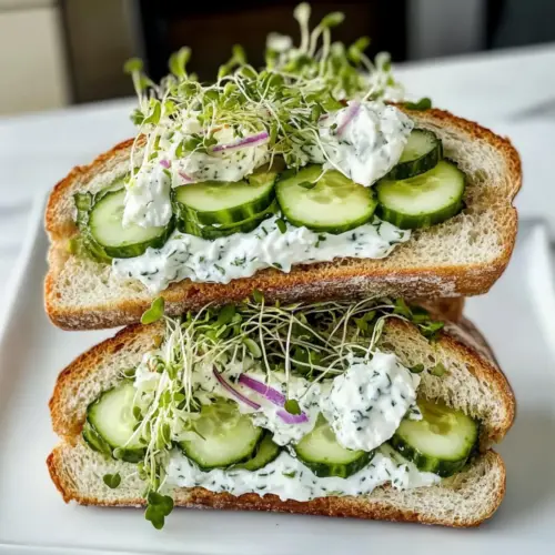Gurkensalat-Sandwiches