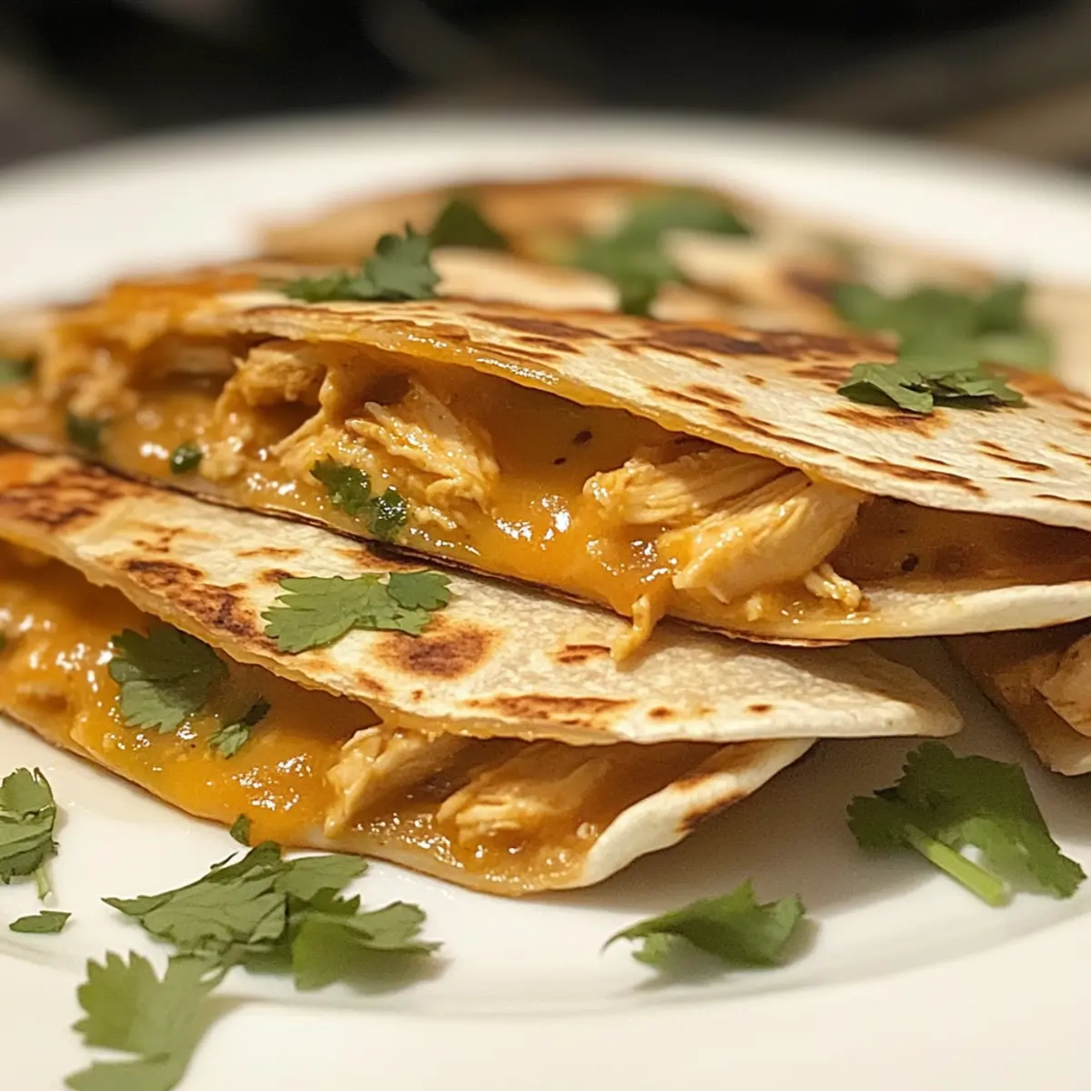 Käse Heißer Honig Hähnchen Quesadillas
