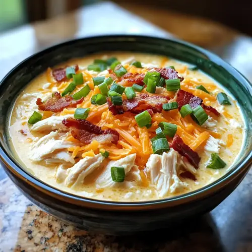 Cremige Crac-Hühnchensuppe