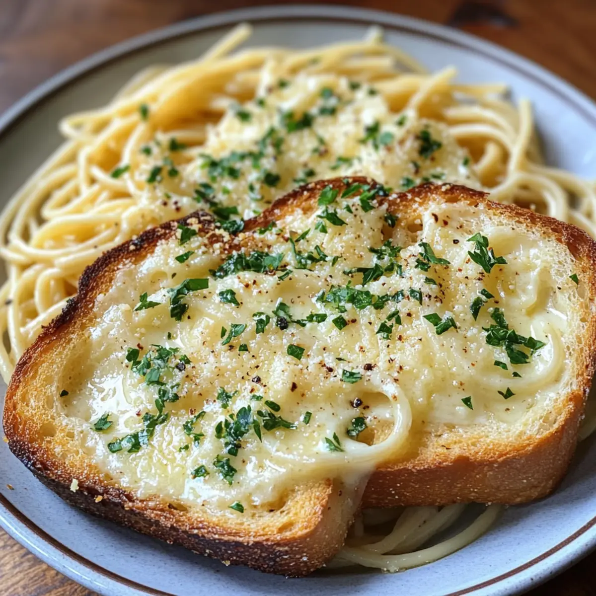 Spaghetti Knoblauchbrot