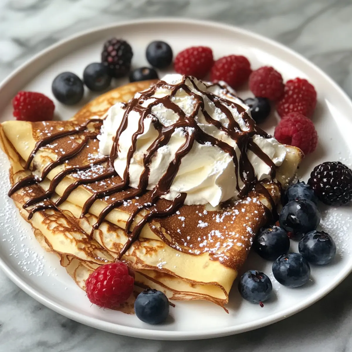 Schokoladencreme-Crêpes