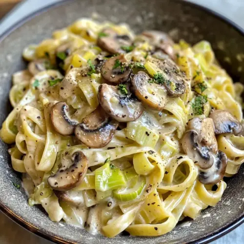 Cremige Pilz Gruyere Pasta