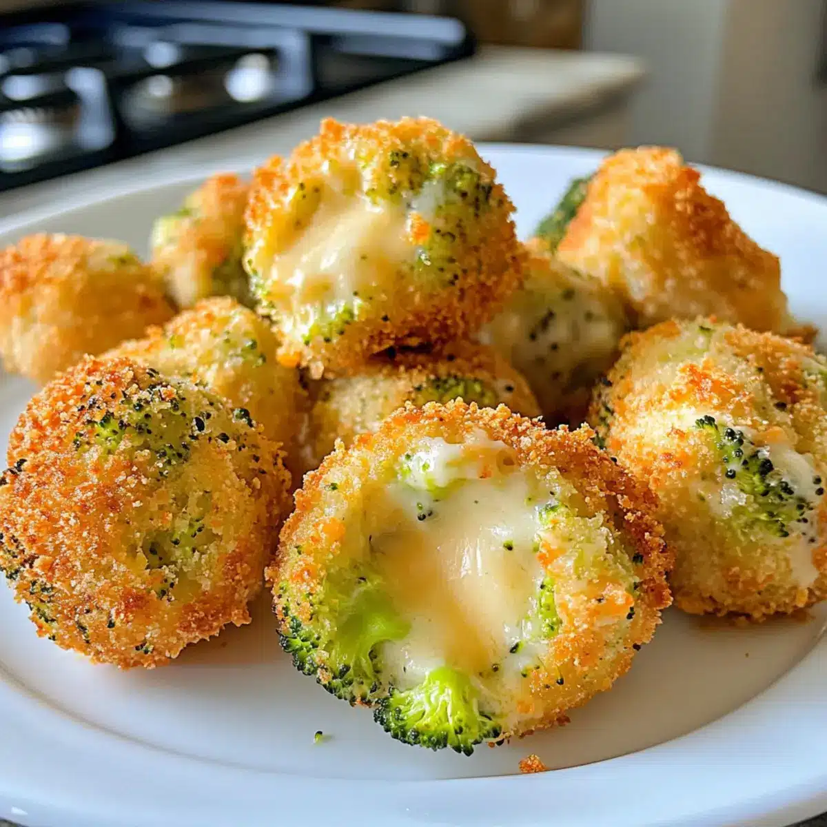 Knusprige Brokkoli-Käse-Bällchen
