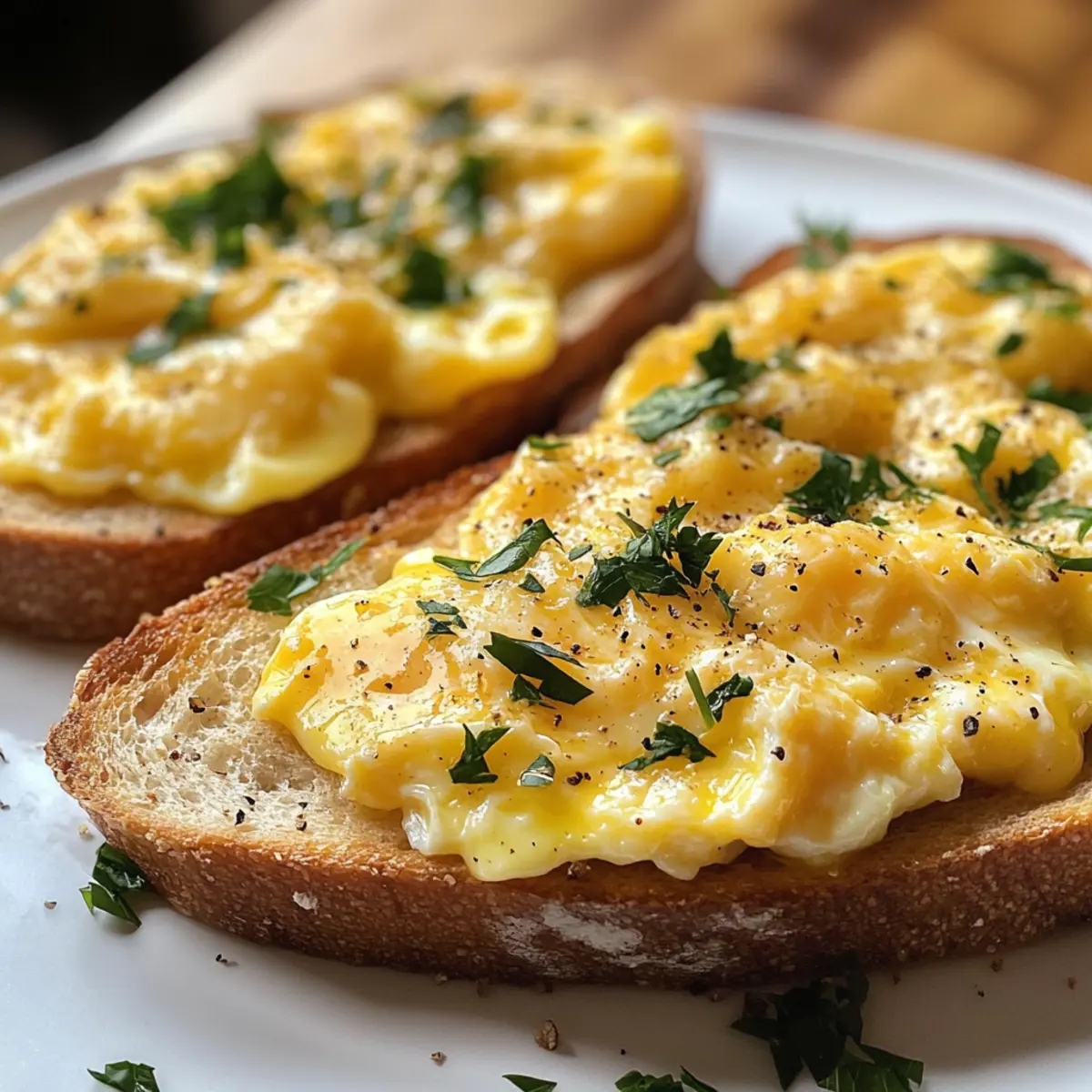 Eier und Käse Toasts