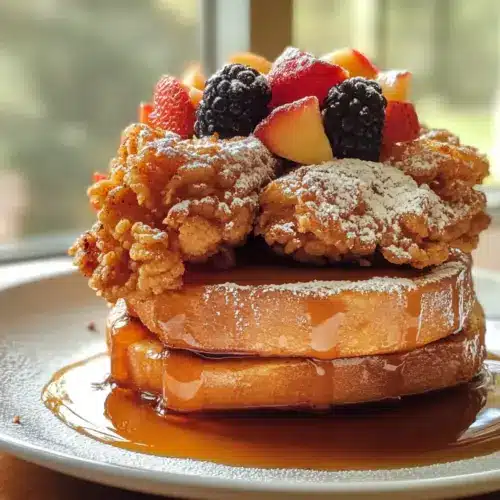 Französischer Toast Frittierte Hähnchen Sandwich