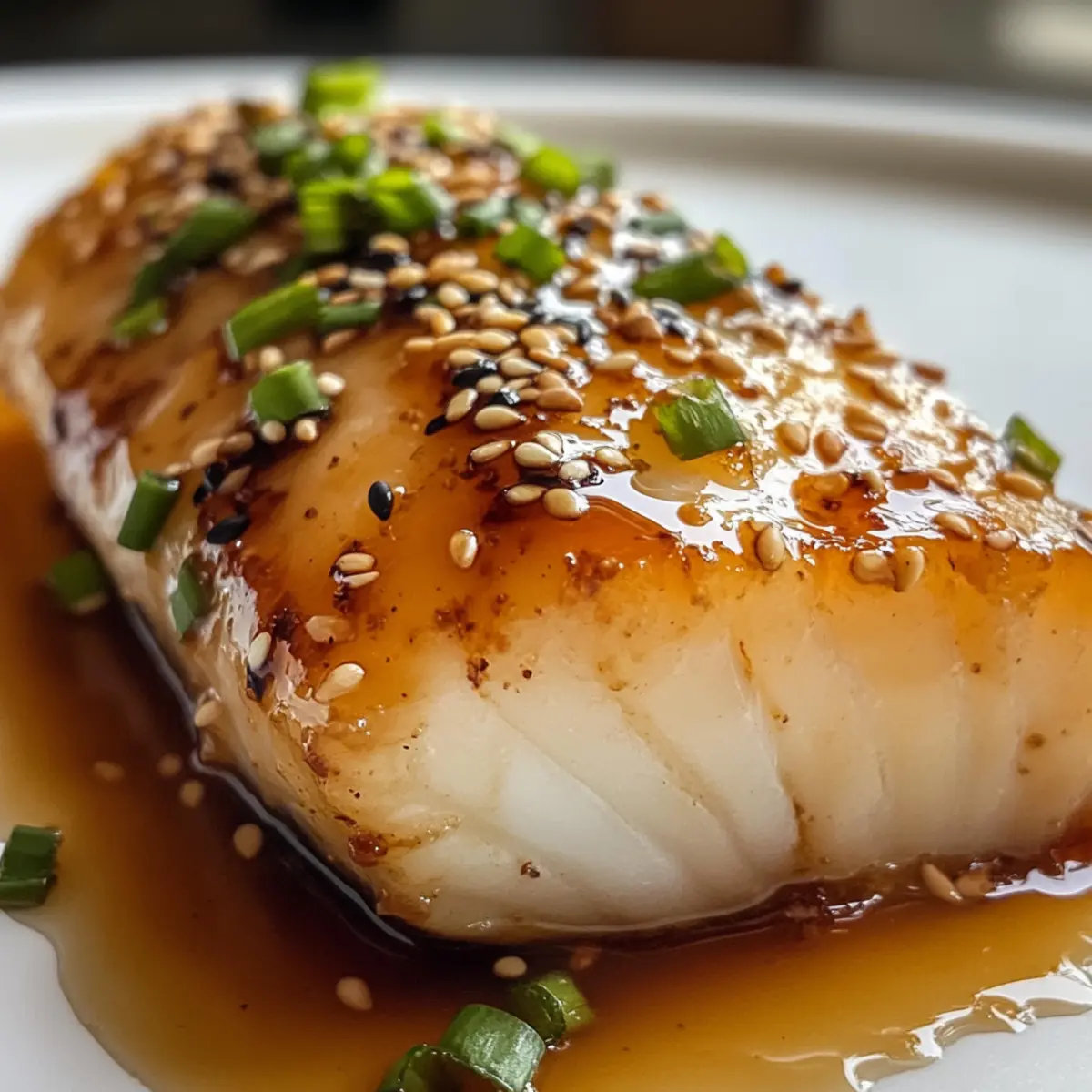 Ingwer Soja Glasierte Kabeljau