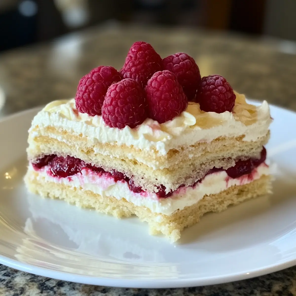 Weiße Schokoladen-Himbeer-Tiramisu