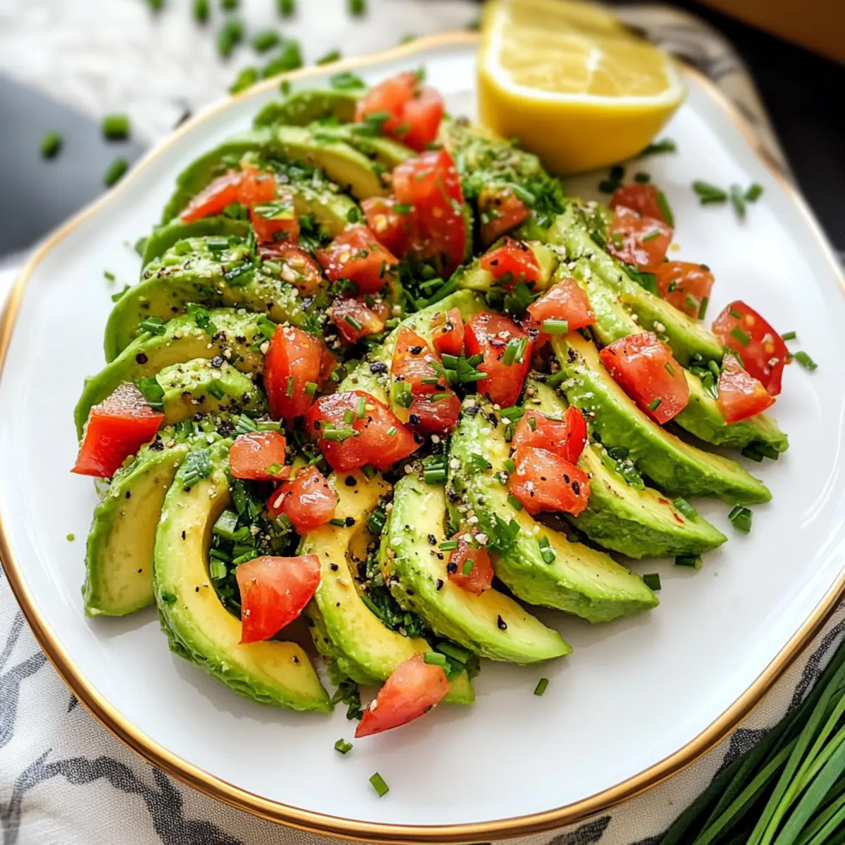 Aufgemachte Avocados