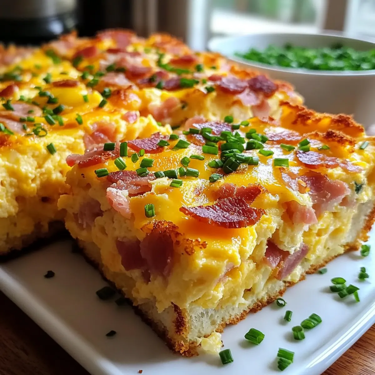 Eier Benedict Auflauf