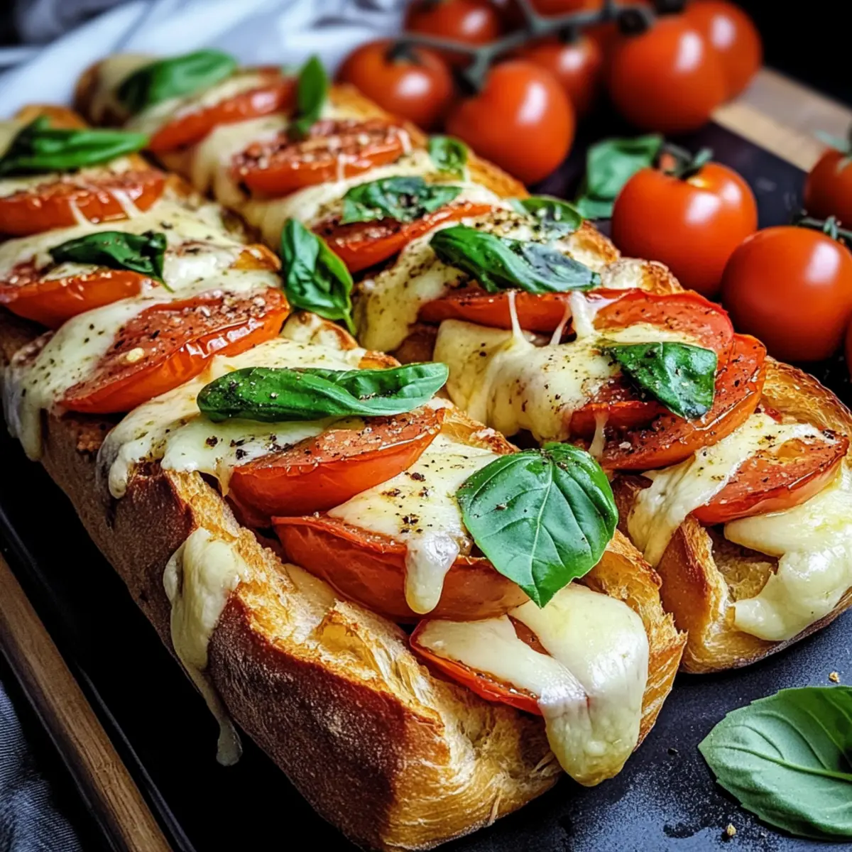 Fächerbaguette Caprese