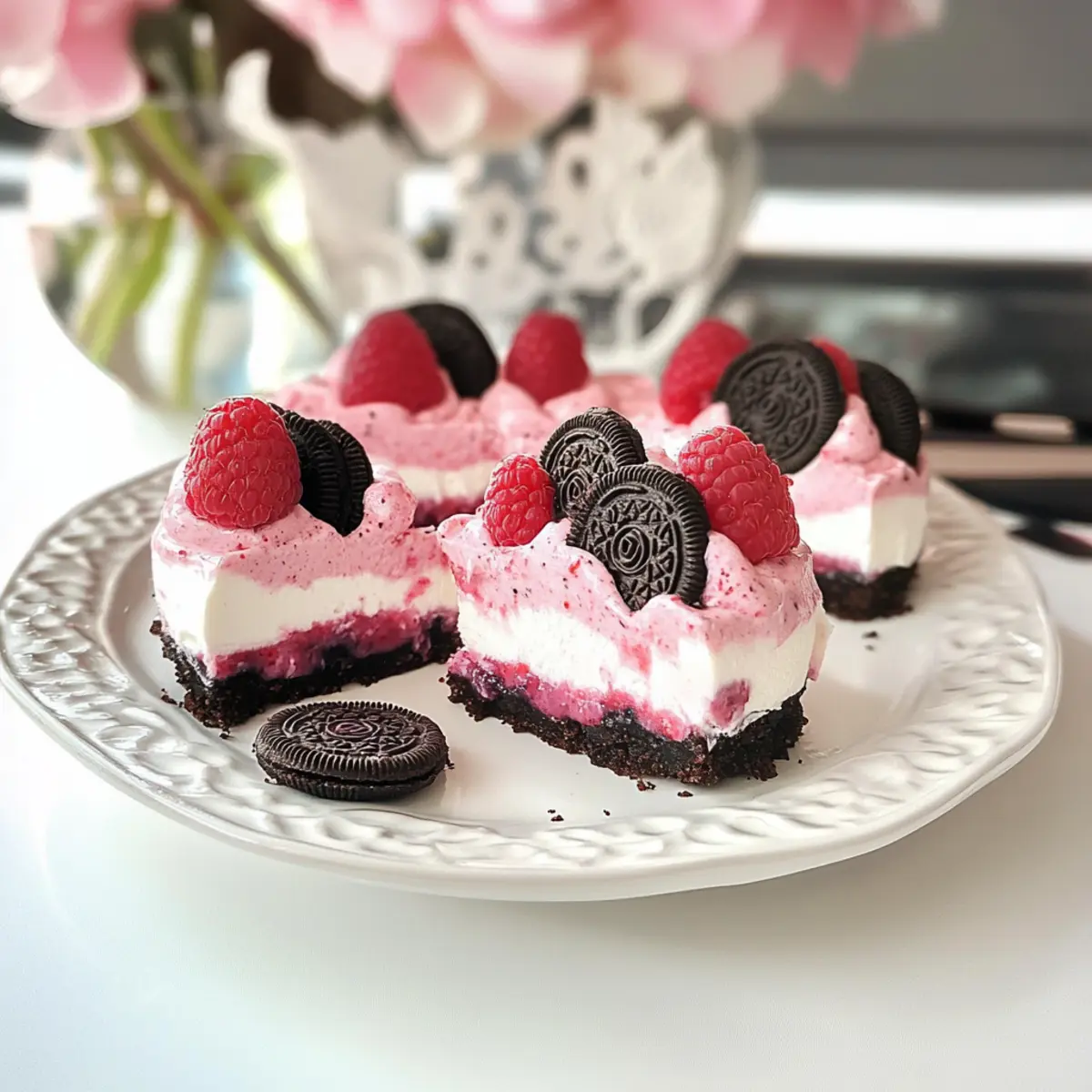 Himbeer-Oreo Nachtisch