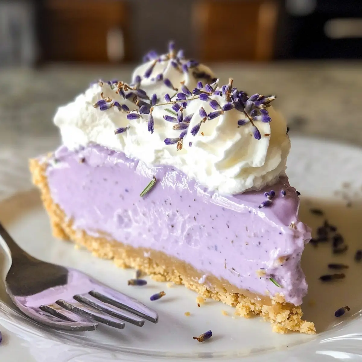 Lavendelnebel entfesselt: No-Bake Käsekuchen Zauber