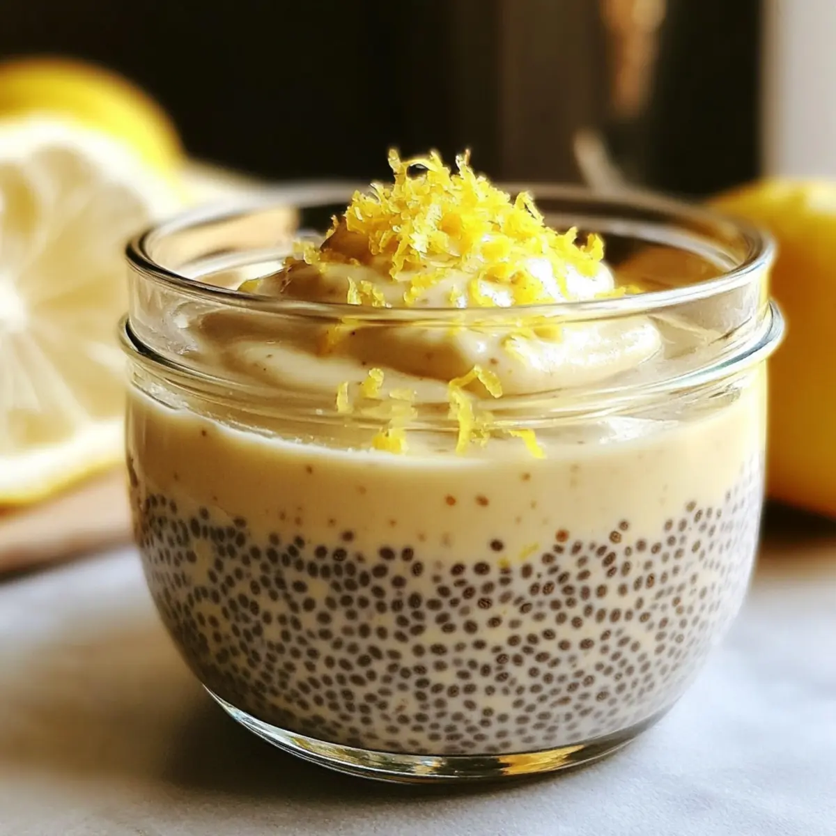 Zitronen-Vanille-Chia-Pudding