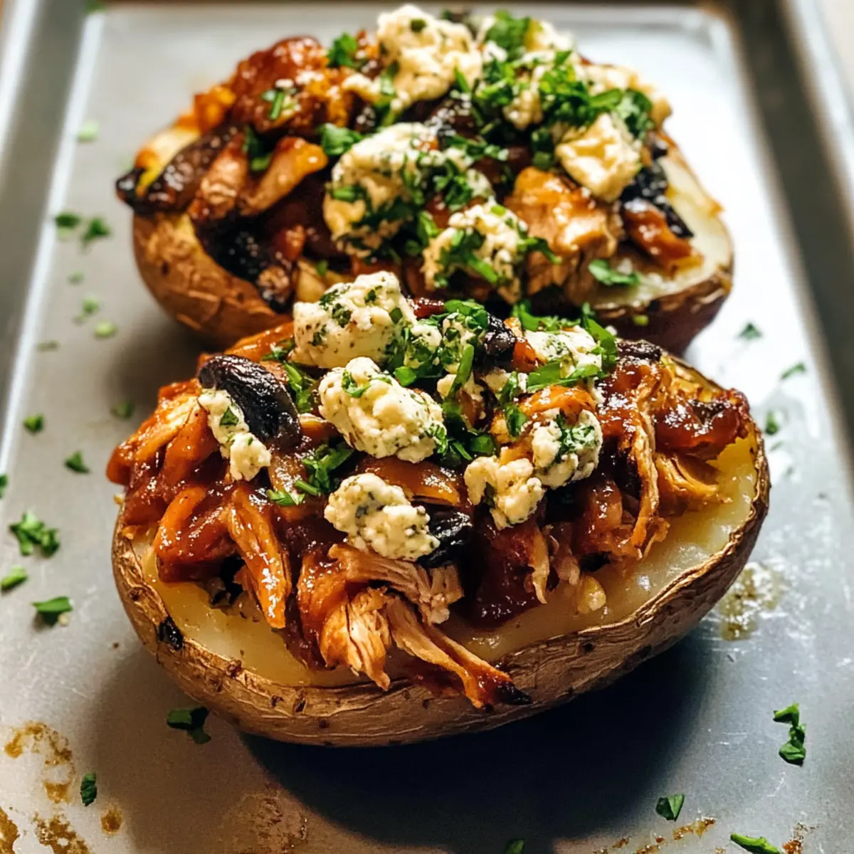 Beladene BBQ Kartoffelknollen