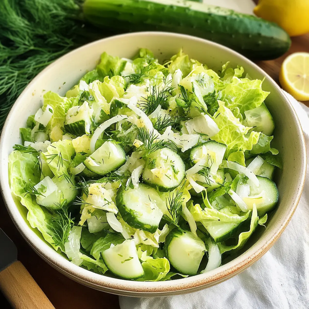 Maroulosalata (Griechischer Salat mit Kopfsalat)