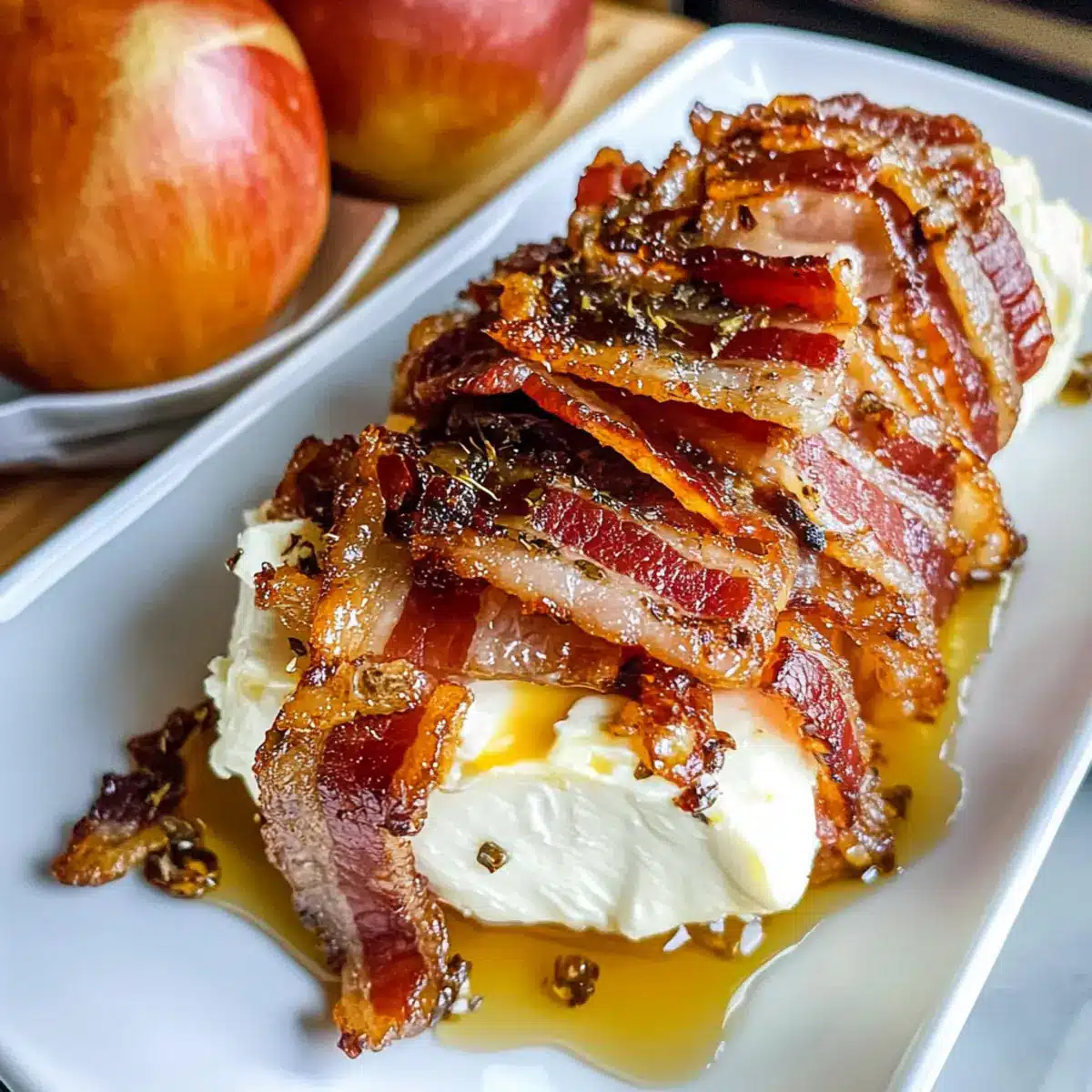 Million Dollar Speck Ziegenkäse Häppchen Log