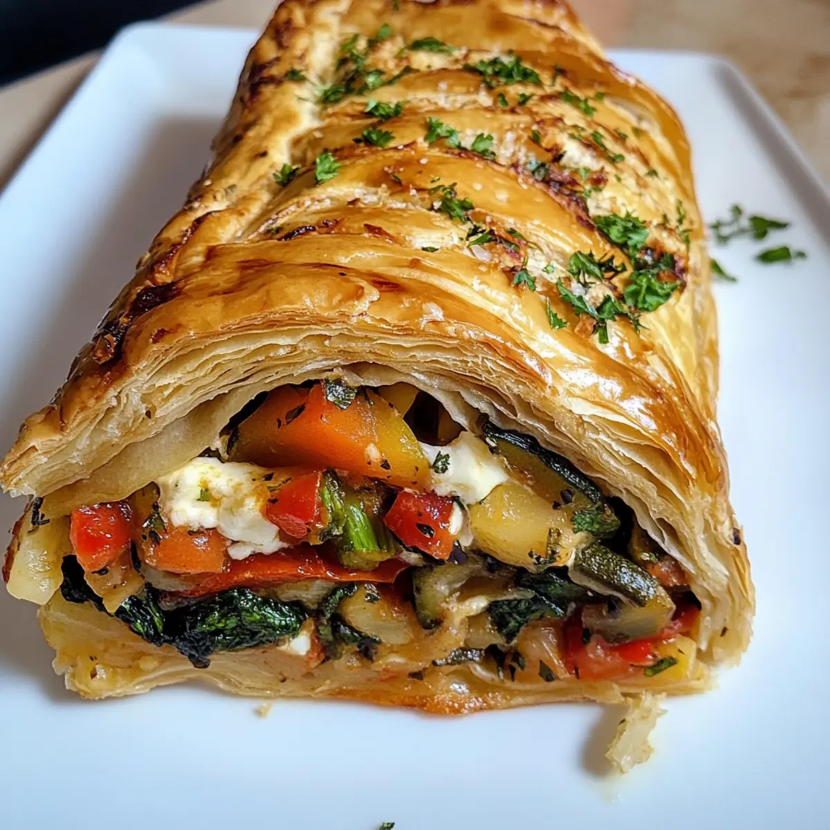 Herzhafter Gemüse-Strudel
