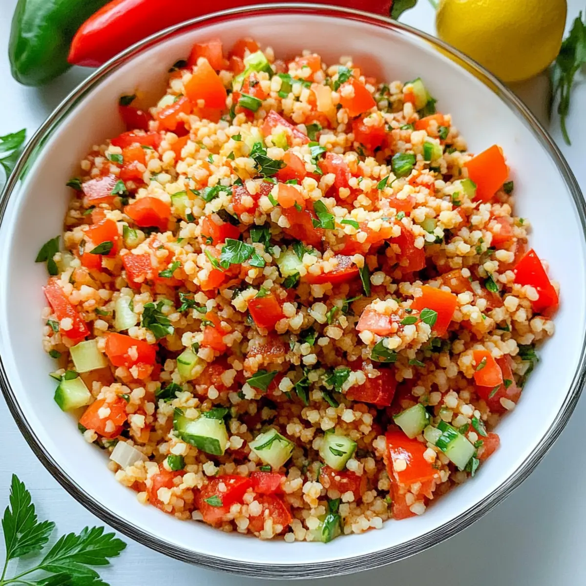 Schneller und einfacher Bulgursalat