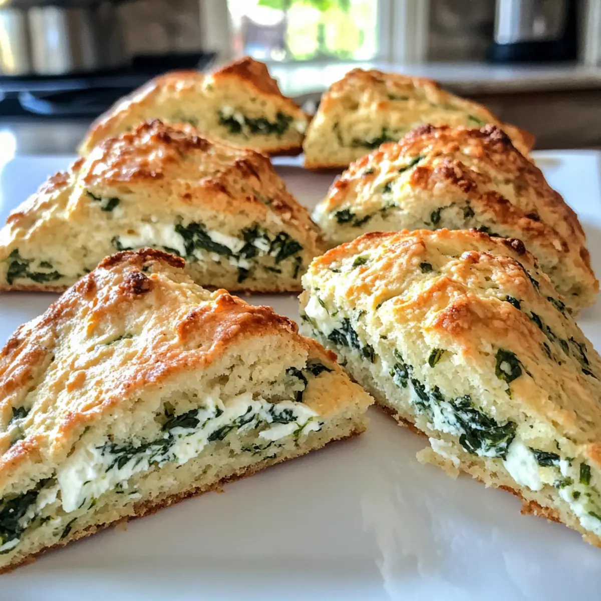 Spinat Feta Scones