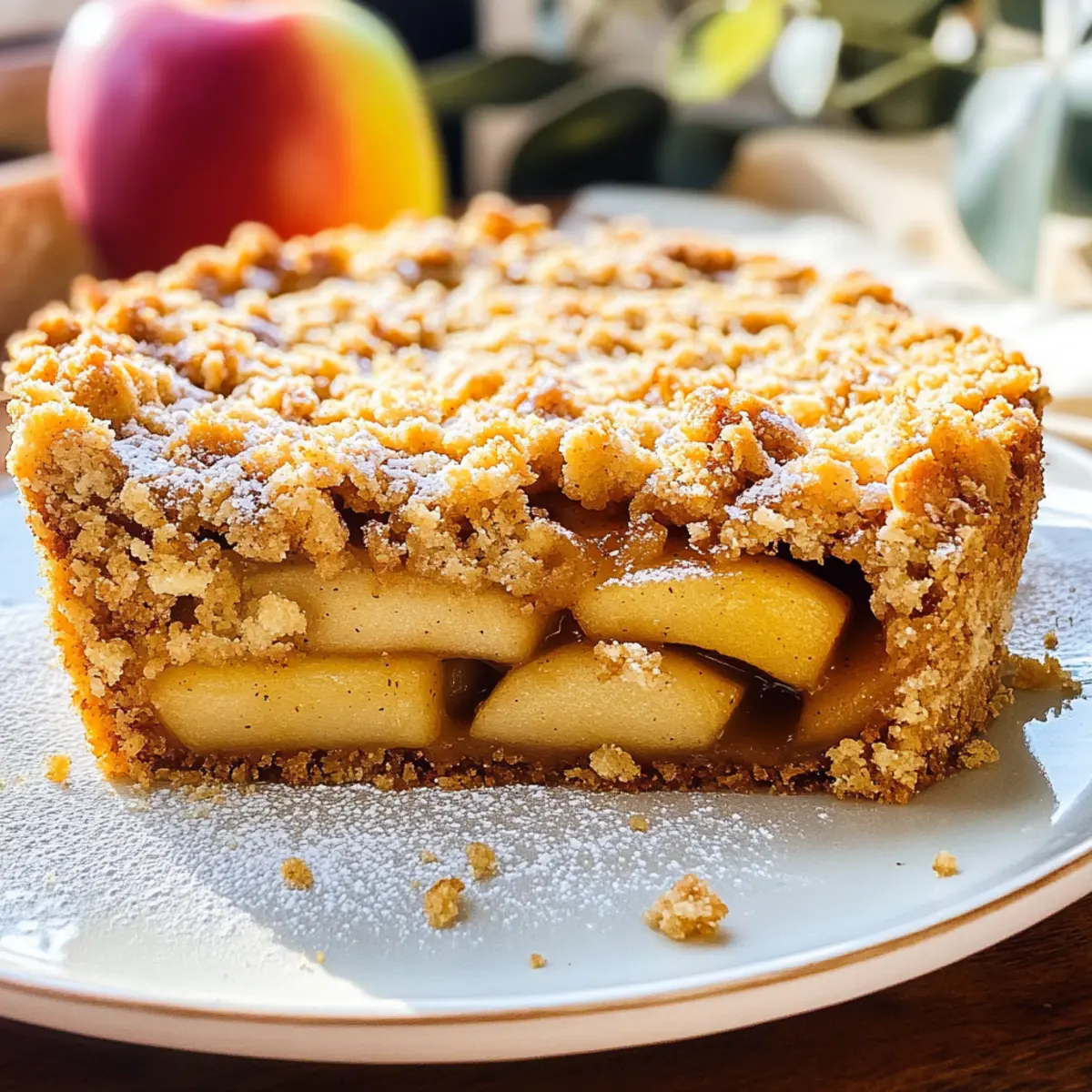 Veganer Apfelkuchen mit Streuseln