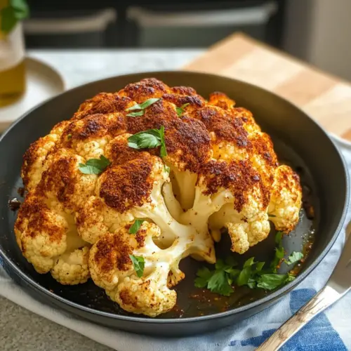 Ganze geröstete Blumenkohl