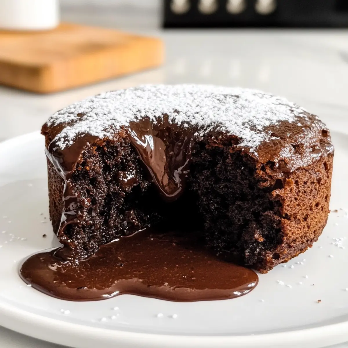 Luftfritteusen Lava-Kuchen