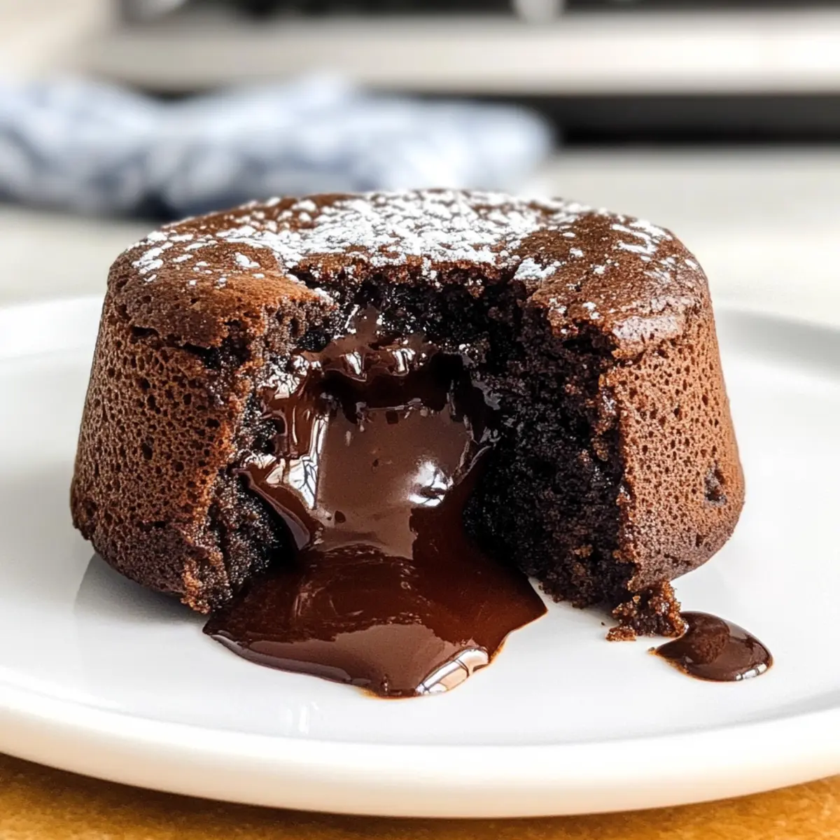 Luftfritteuse Lava-Kuchen