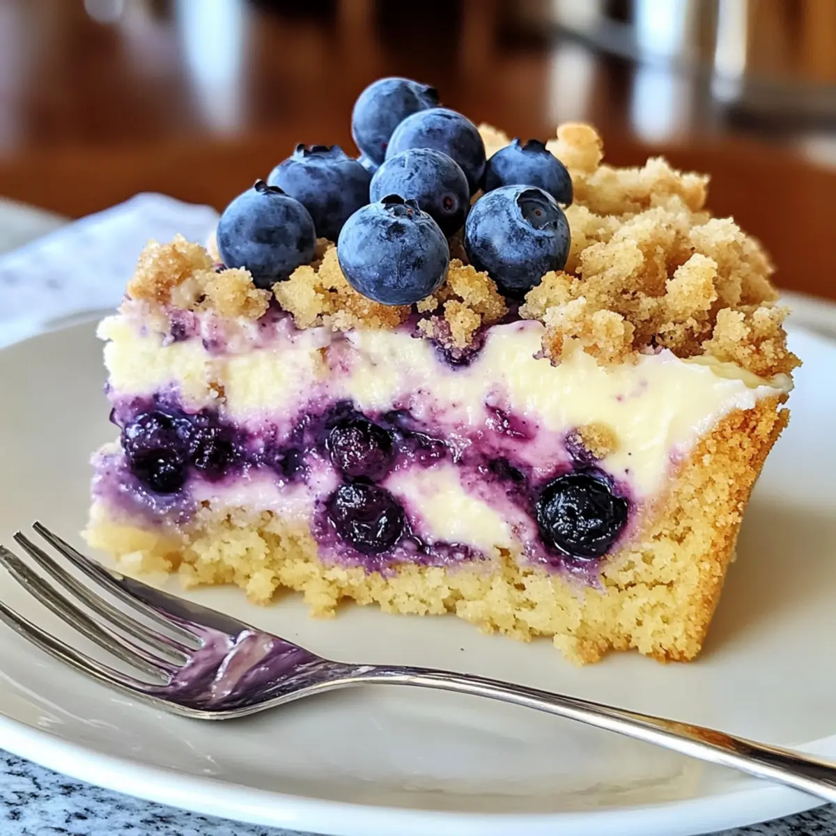 Blaubeer-Käsekuchen-Bröselkuchen