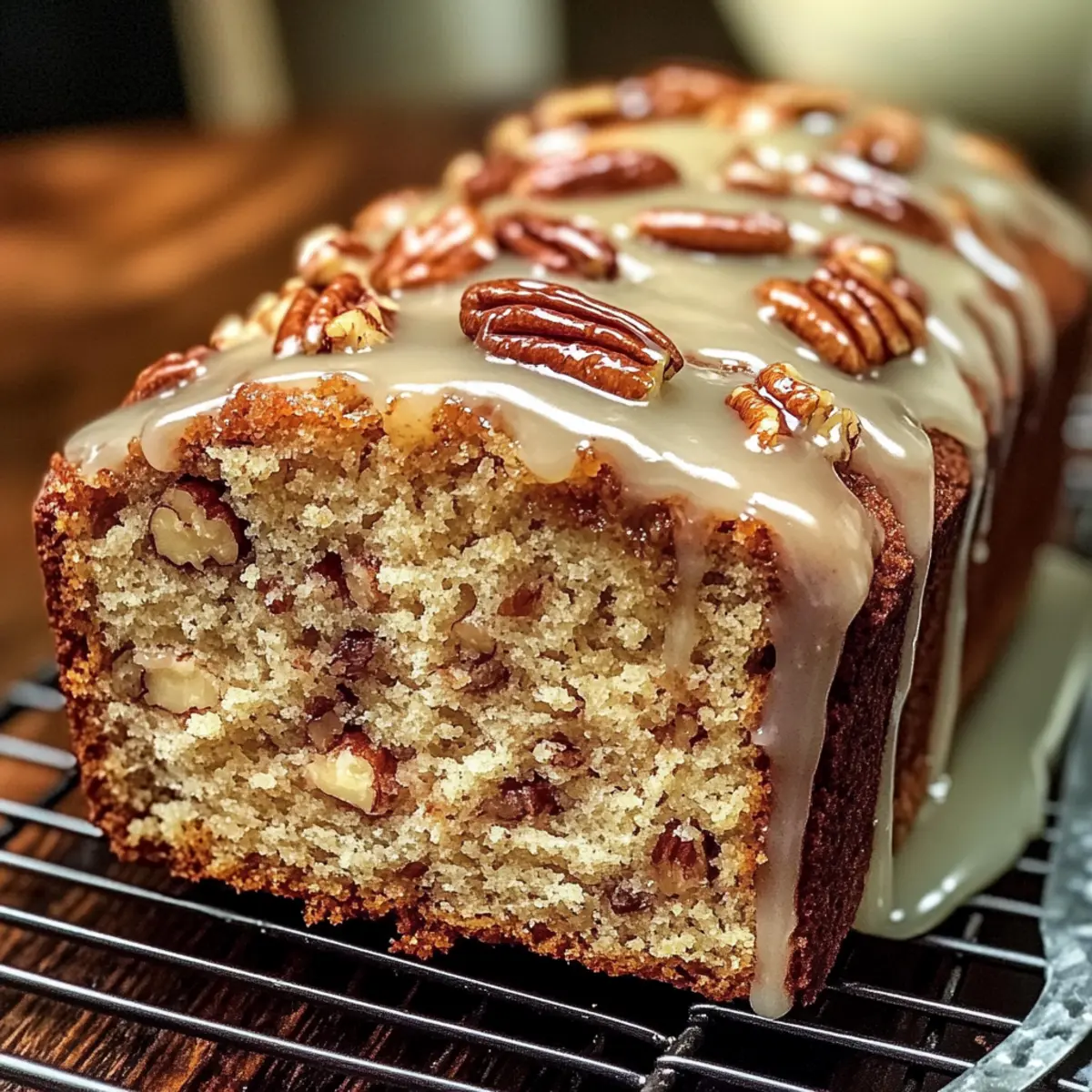 Butter-Pekan-Nuss-Kuchen-Laib