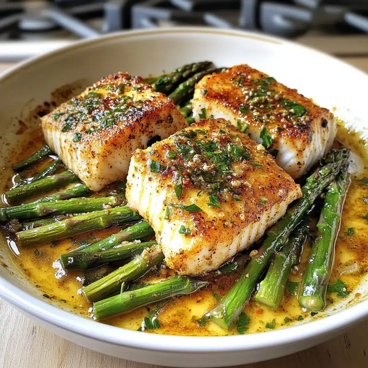 Cajun Knoblauchbutter Kabeljau