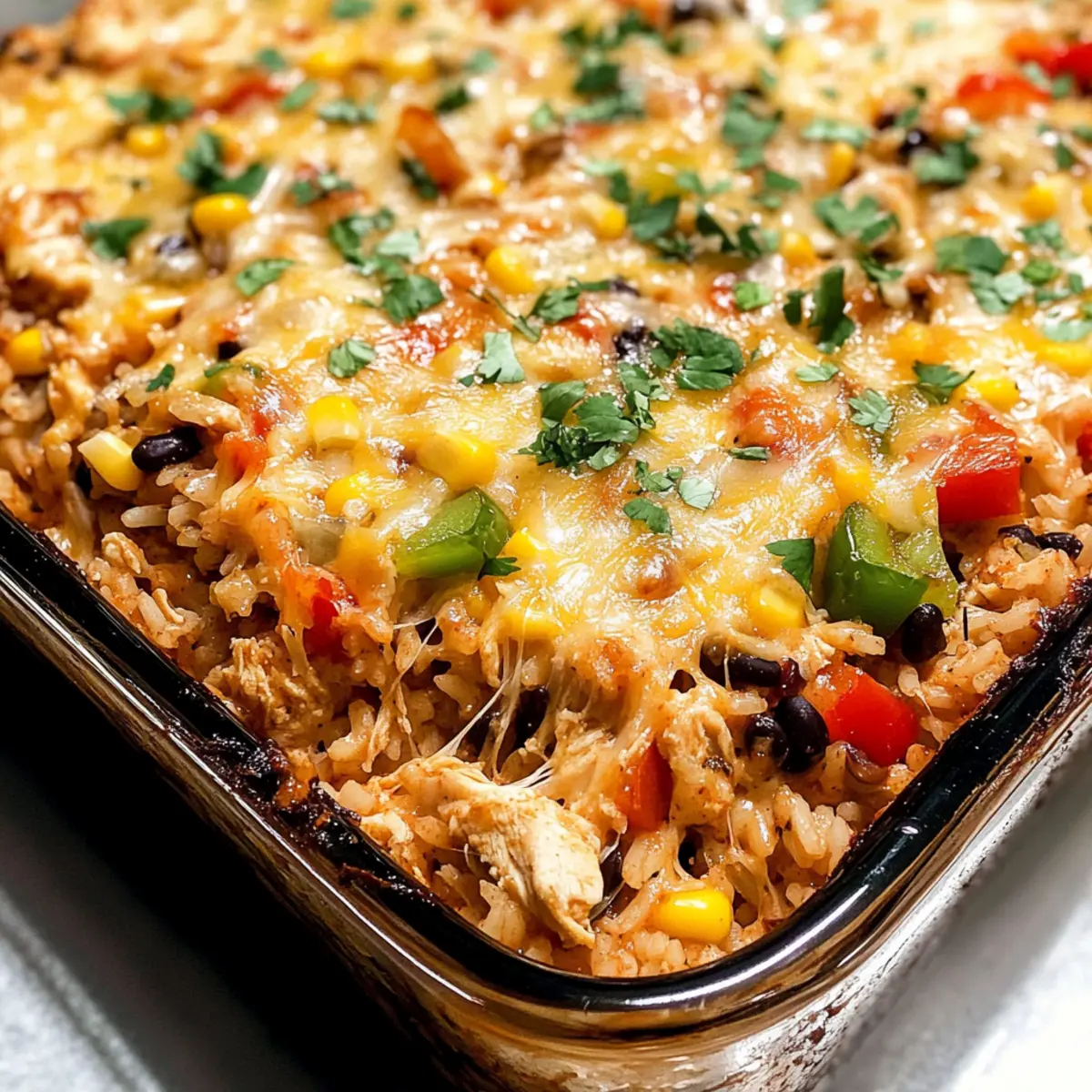 Hühnchen-Burrito-Auflauf