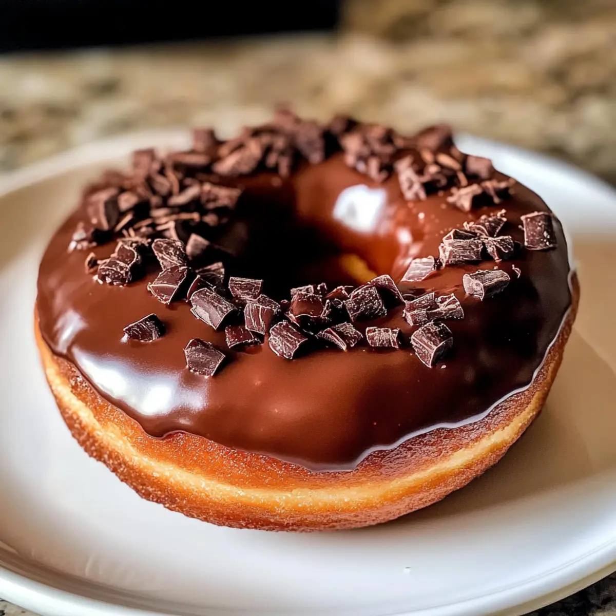 Schokoladenkuchen-Donuts