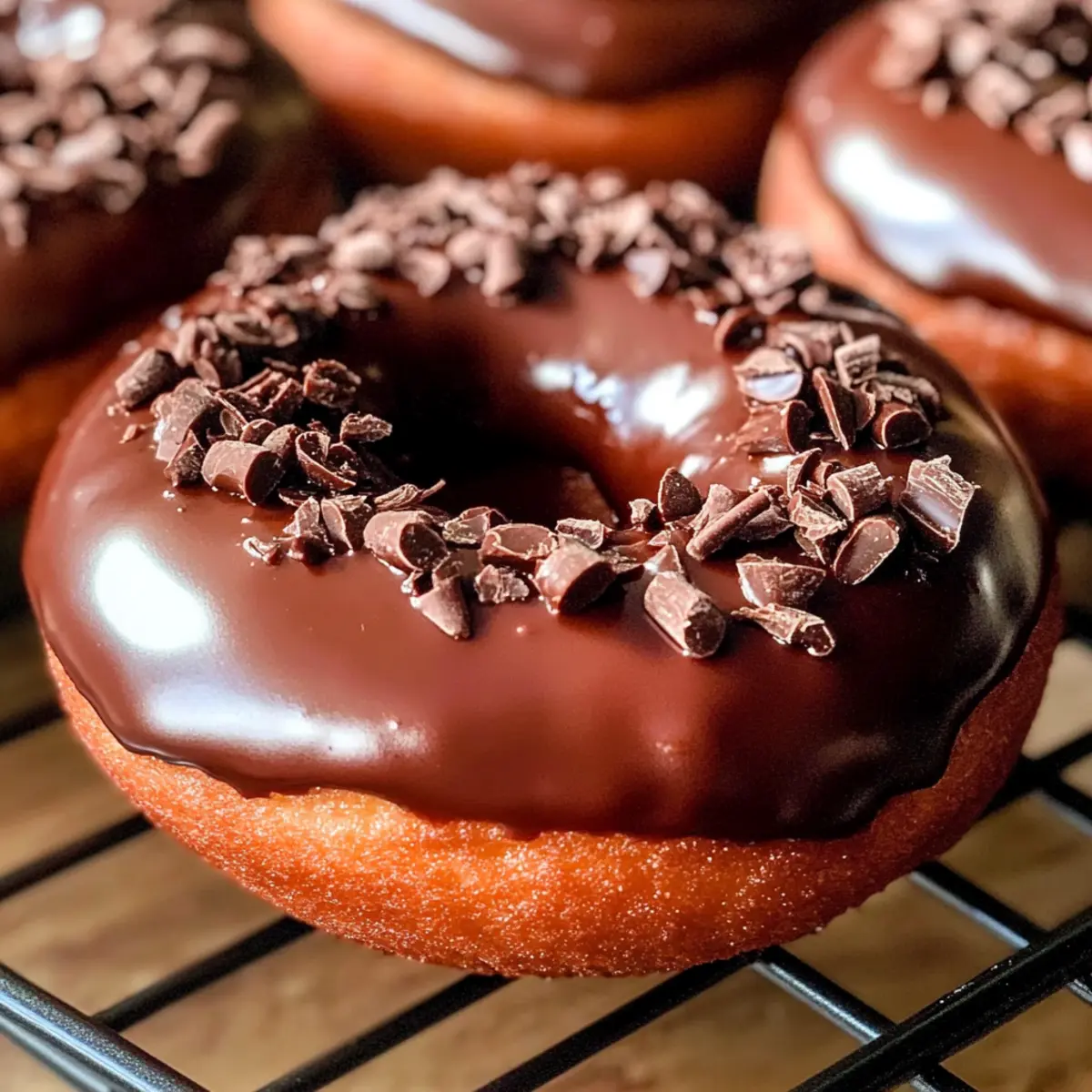 Schokoladenkuchen-Donuts