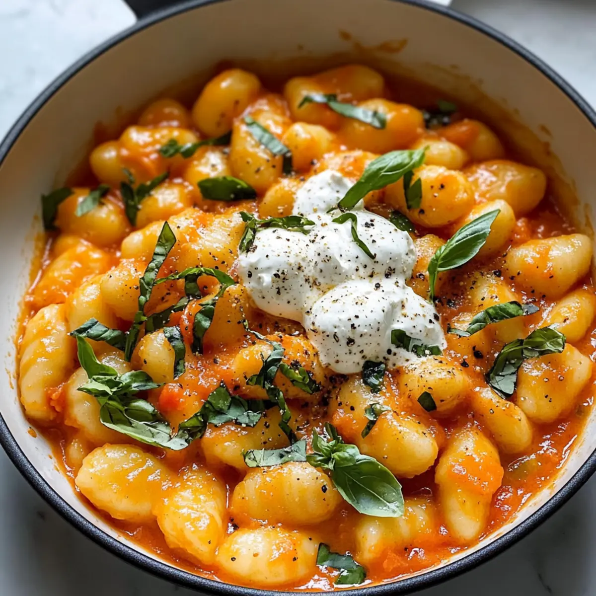Cremige Tomatenspaghetti mit Burrata