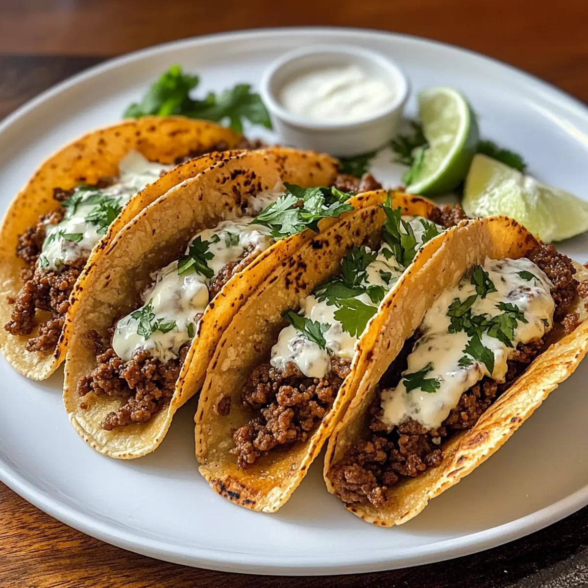 Crispy Rinderhackfleisch Tacos