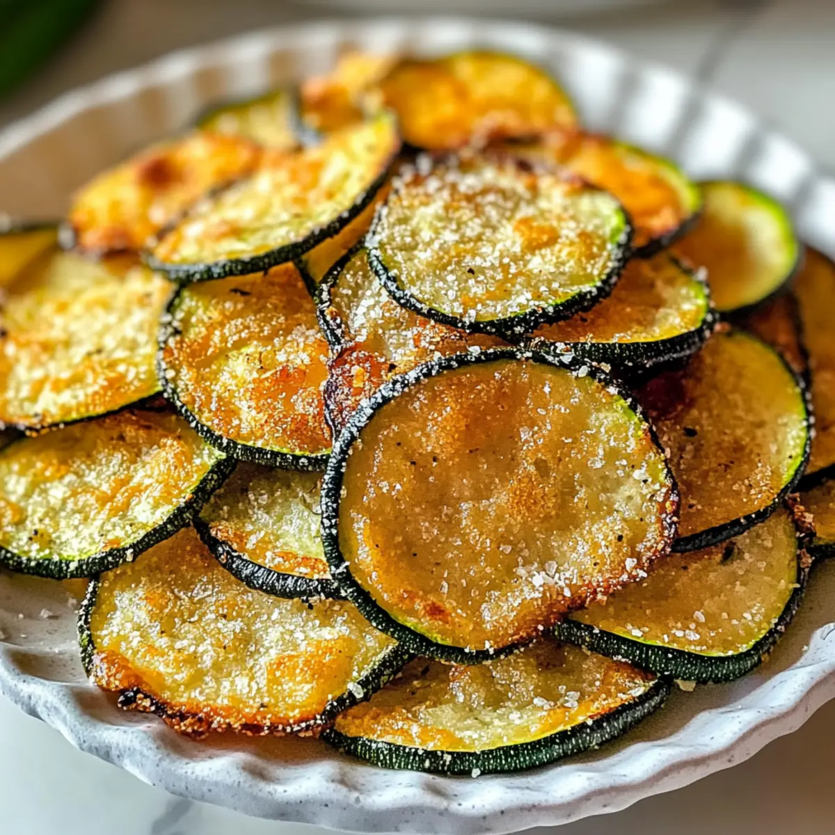 Knusprige, knusprige Zucchini-Chips – Schuldfreier Snack Genuss