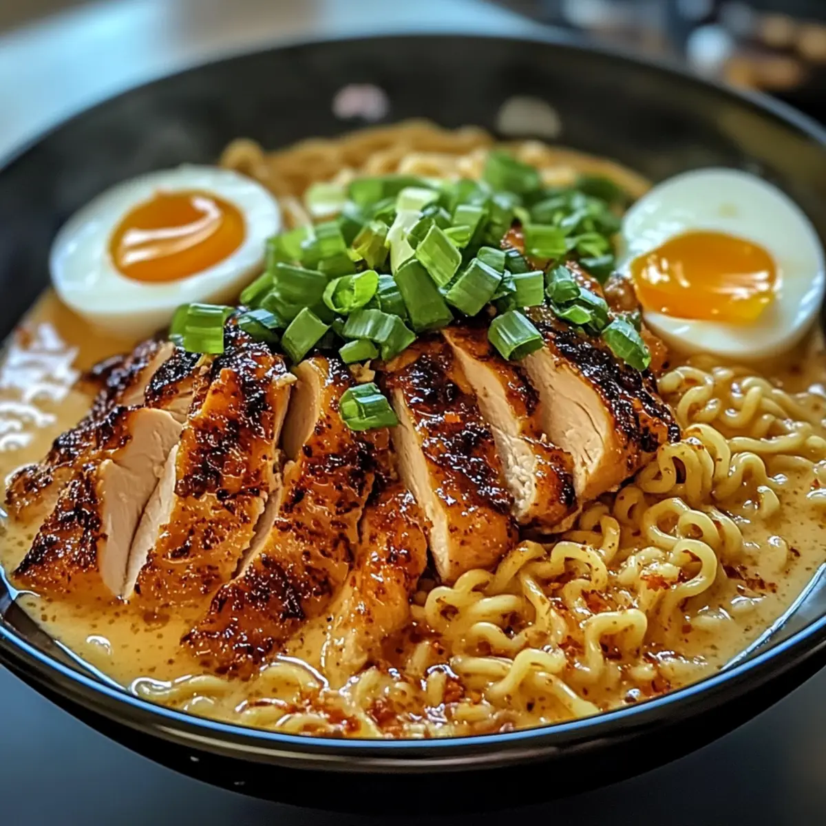 Feurige Hühnerramen