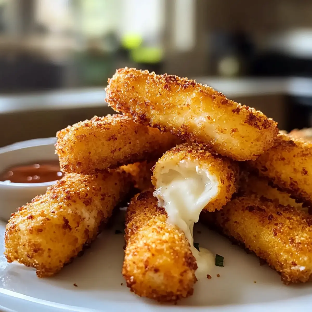 Gesunde Mozzarella-Sticks Rezept Knusprig, Käsehaltig & Einfach