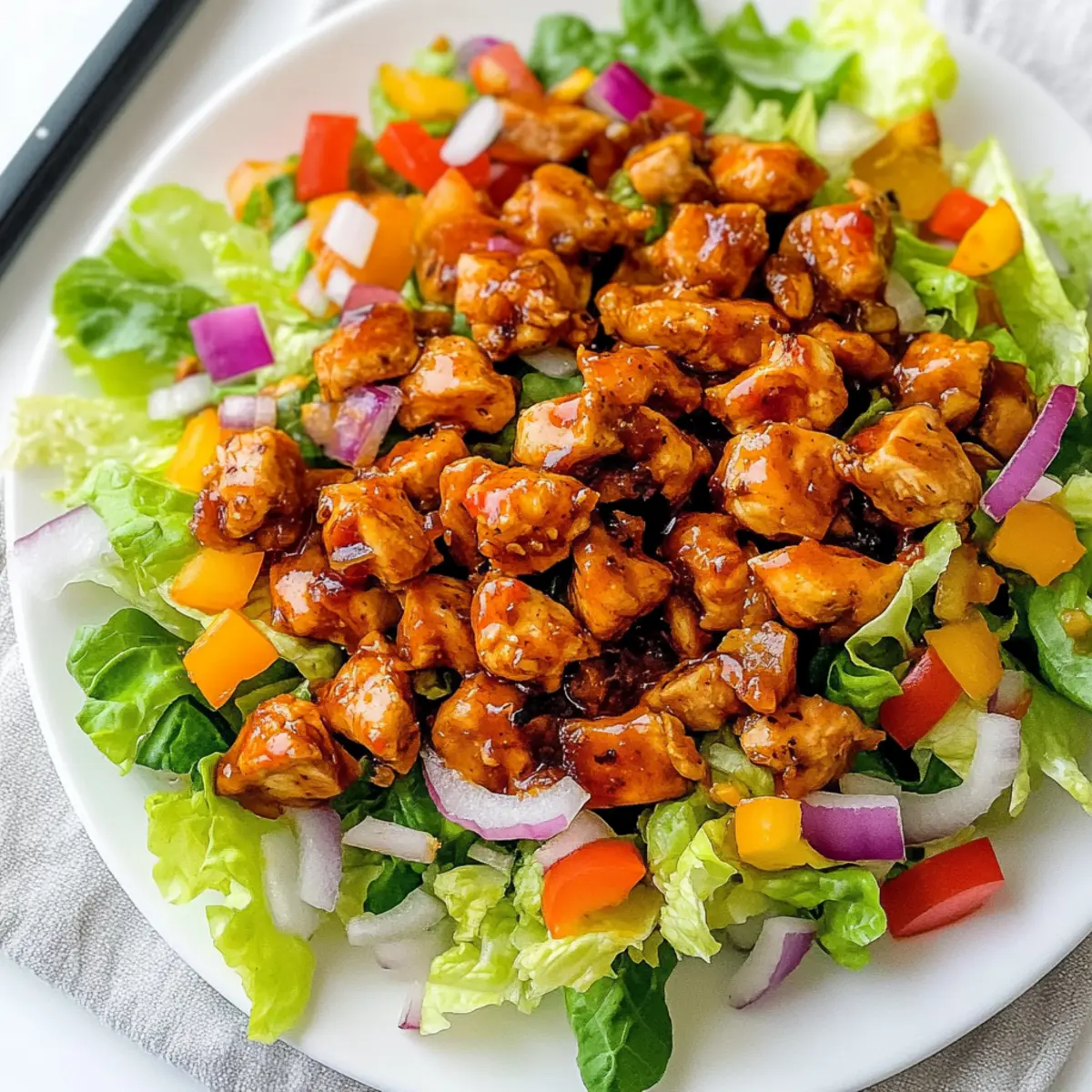 Honig Heiße Hähnchen Salat