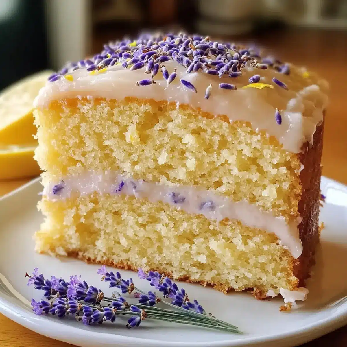 Zitronen-Lavendel-Kuchen