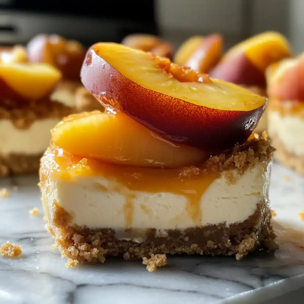 Mini-Pfirsich-Cobbler-Käsekuchen