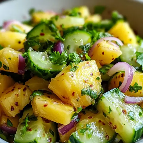 Ananas Gurkensalat