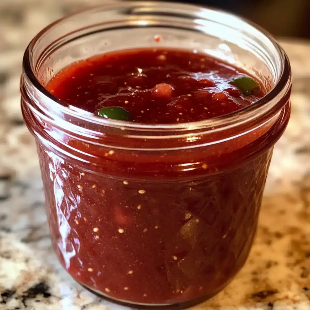 Erdbeere Jalapeño Bourbon BBQ Sauce