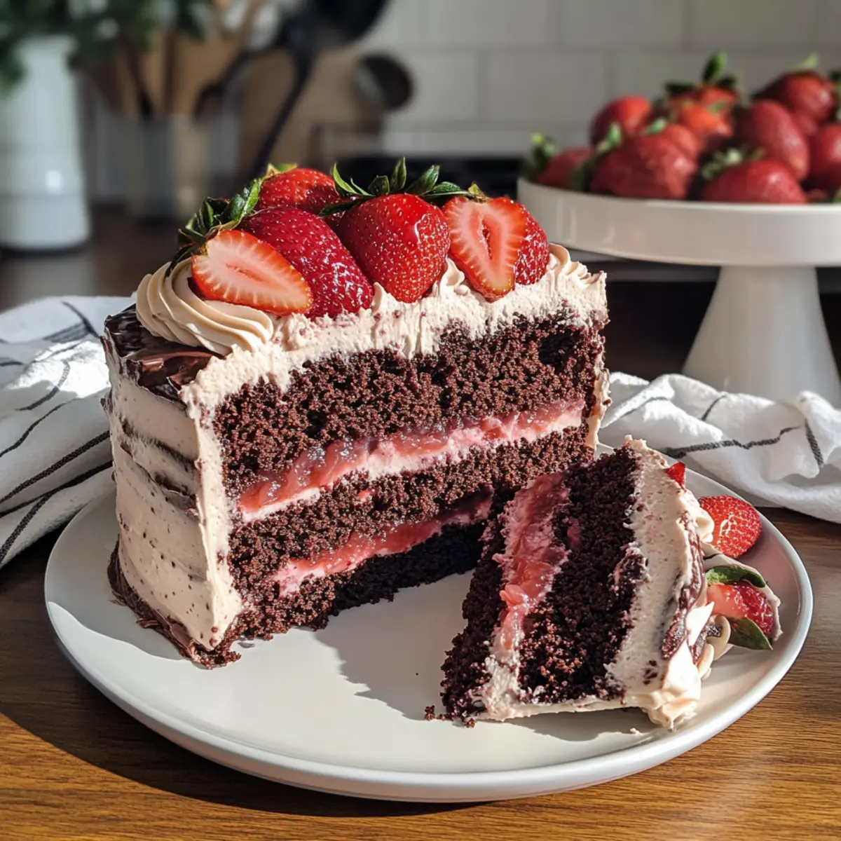 Erdbeer-Schokoladenkuchen
